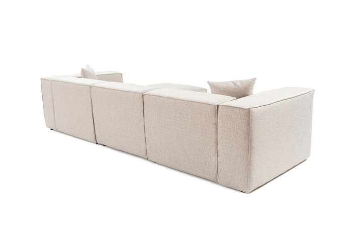 Atelier Del Sofa Sofá de 3 Plazas Lora - Marrón Claro | 303x108x65 cm